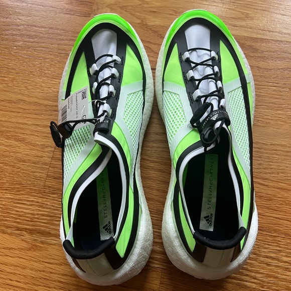 New ADIDAS Stella McCartney PulseBOOST HD Women‘s Size 9.5 White/Green Running - Picture 2 of 6